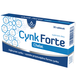 Oleofarm Cynk Forte Chelat Wysoko Przyswajalna Forma Cynku 30 Tabletek