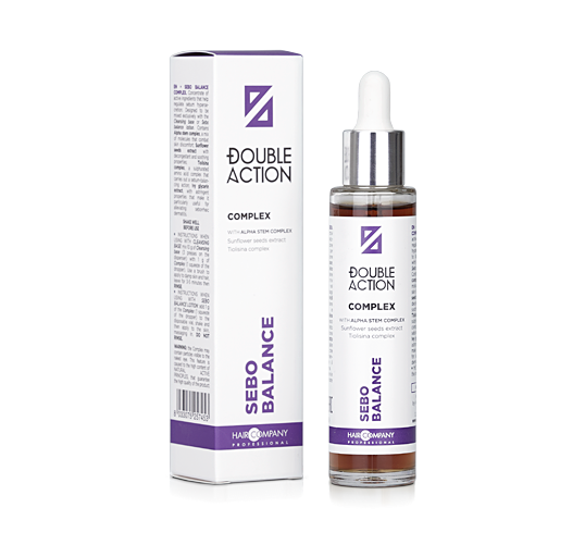 Hair Company Professional Double Action Sebo Balance Complex Koncentrat Składników Aktywnych Regulujący Wydzielanie Sebum 50ml