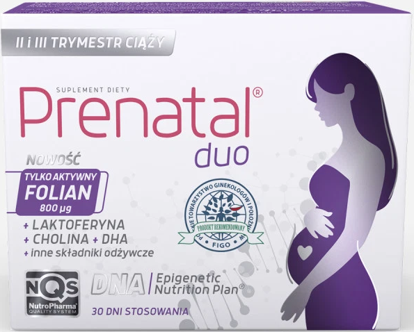 Prenatal Duo Wsparcie w Przebiegu Ciąży 30 Tabletek + 60 Kapsułek