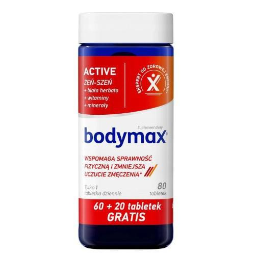 Bodymax Active Wspomaga Sprawność Fizyczną 60 + 20 Tabletek