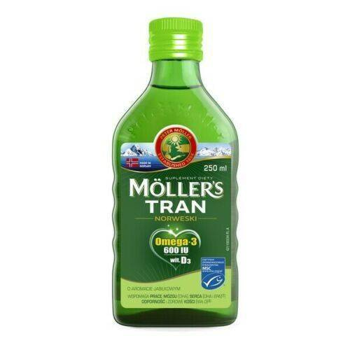 Möller's Tran Norweski Omega-3 + Witamina D3 Jabłko 250ml