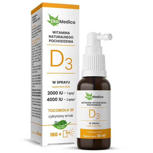 EkaMedica Witamina D3 w Sprayu dla Zdrowia Organizmu 30ml