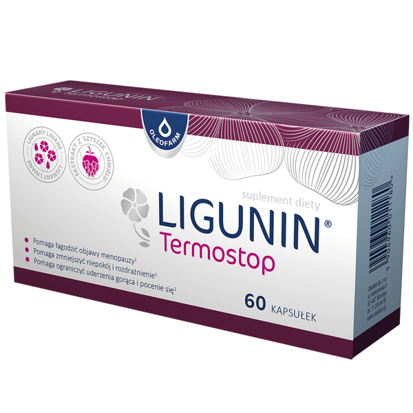 Oleofarm Ligunin TermoStop Łagodzić Objawy Menopauzy 60 Kapsułek