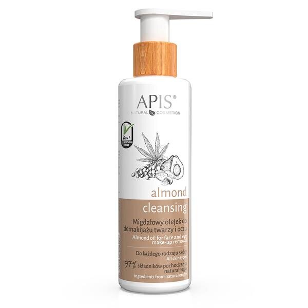 Apis Almond Cleansing Migdałowy Olejek do Demakijażu Twarzy i Oczu  dla kazdego Rodzaju Skóry 150ml