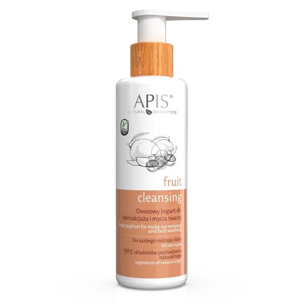 Apis Fruit Cleansing Owocowy Jogurt do Demakijażu i Mycia Twarzy 150ml