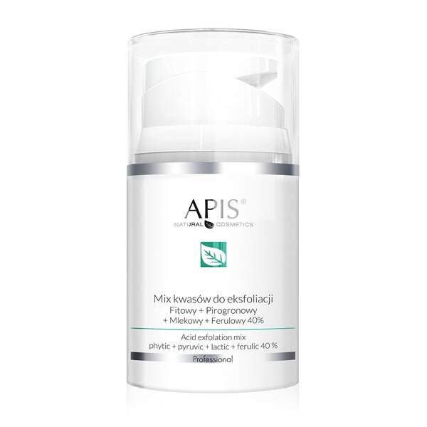 Apis Professional 40% Kwasowa Mieszanka Złuszczająca Phytic Ferulic Kwas Mlekowo-Pirogronowy 50ml