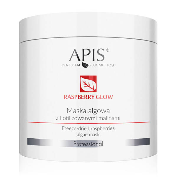 Apis Professional Raspberry Glow Maska Algowa z Liofilizowanymi Malinami dla Skóry Suchej i Odwodnionej 200g