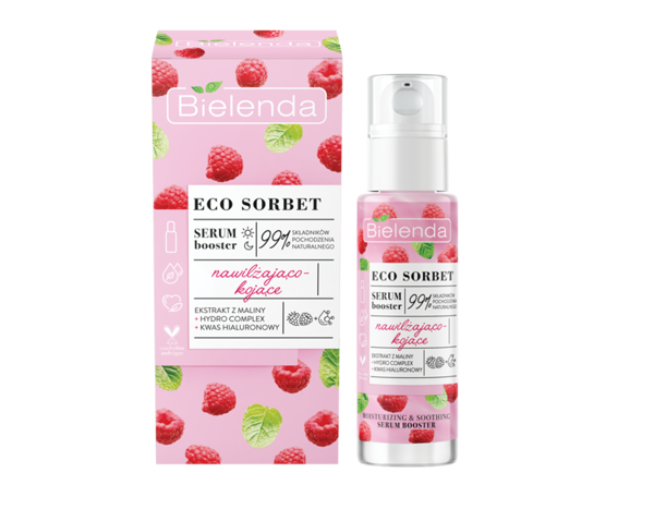 Bielenda Eco Sorbet Malina Silnie Nawilżające i Kojące Serum Booster 30ml