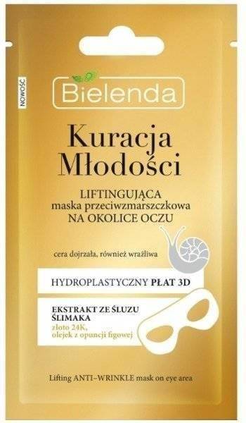 Bielenda Kuracja Młodości Liftingująca Maska Przeciwzmarszczkowa na Okolice Oczu w Płacie 1szt