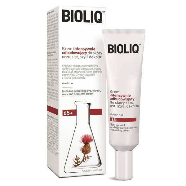 Bioliq 65+ Krem Intensywnie Odbudowujący do Skóry Oczu Ust Szyi i Dekoltu 30ml