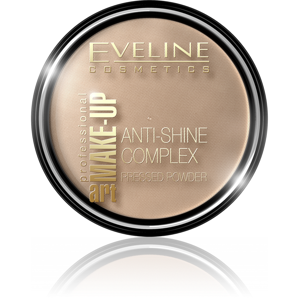 Eveline Make Up Art Anti-Shine Complex Puder Prasowany Nr 35 Golden Beige 14g