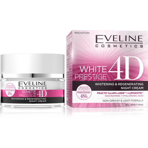 Eveline White Prestige 4D Intensywnie Wybielający Krem na Noc 50ml