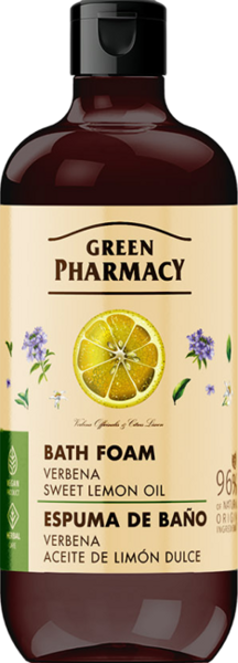 Green Pharmacy Pianka do Kąpieli Werbena i Olejek ze Słodkiej Cytryny 500ml