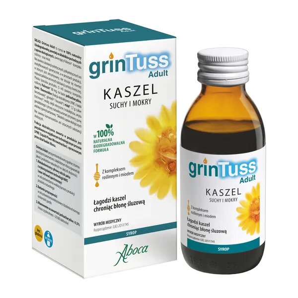 Grintuss Syrop na Kaszel Suchy i Mokry 128g