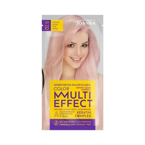 Joanna Multi Effect Color Szamponetka Koloryzująca Różowy Blond Nr 02.5 35g