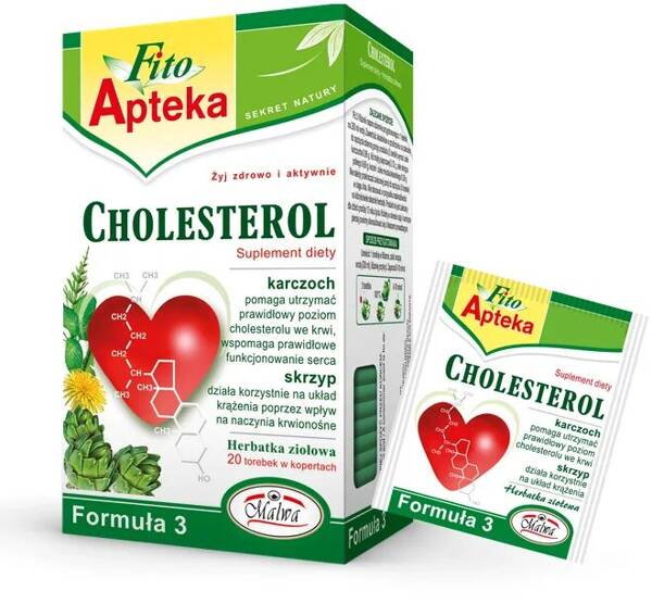 Malwa Fito Apteka Cholesterol Herbata Ziołowa z Karczochem 20x2g