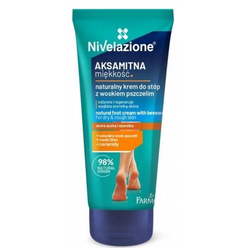 Nivelazione Naturalny Krem do Stóp z Woskiem Pszczelim dla Skóry Suchej i Szorstkiej 75ml