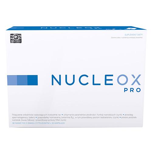 Nucleox Pro Zestaw dla Prawidłowych Parametrów Płodności i Funkcji Rozrodczych 30 Saszetek + 30 Kapsułek