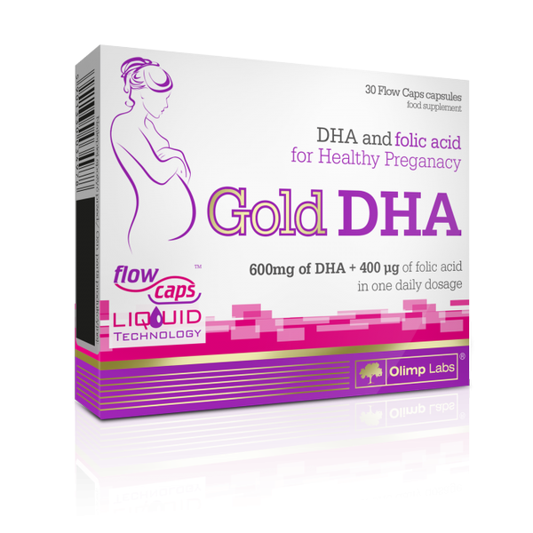 Olimp Gold DHA + Kwas Foliowy dla Kobiet w Ciąży 30 Kapsułek