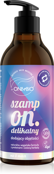 OnlyBio Reverse Washing Szampon Delikatny Dodający Objętości 400ml