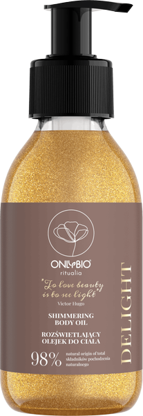 OnlyBio Ritualia Delight Rozświetlający Olejek do Ciała z Wegańską Formułą 150ml Best Before 03.11.24