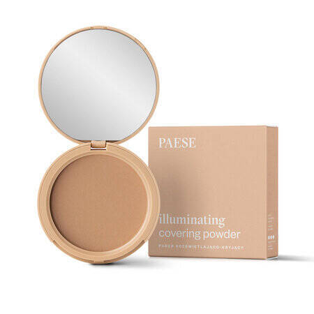 Paese Illuminating Covering Powder Puder Rozświetlająco-Kryjący dla Skóry Suchej i Normalnej Nr 4C Opalony 9g