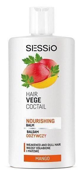 Sessio Hair Vege Coctail Odżywczy Balsam do Włosów Osłabionych i Łamliwych z Mango 300g