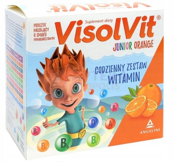 Visolvit Junior o Smaku Pomarańczowym 10 Saszetek