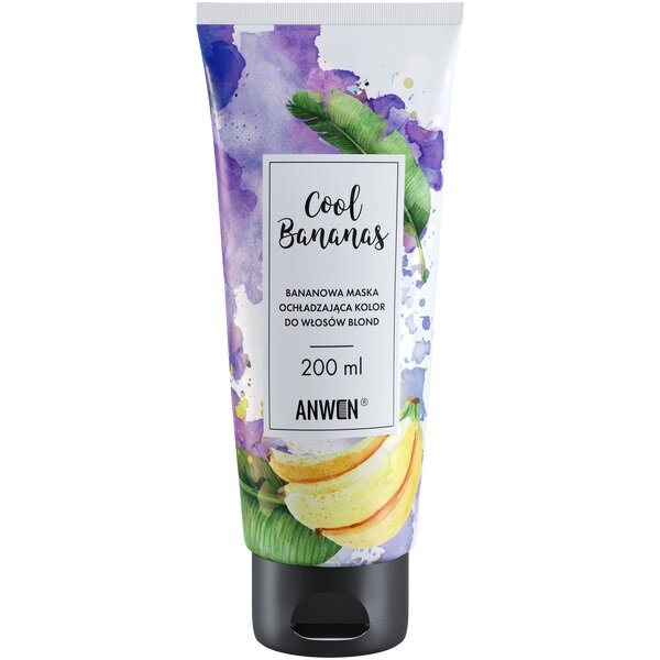 Anwen Cool Bananas Bananowa Maska Ochładzająca Kolor do Włosów Blond 200ml