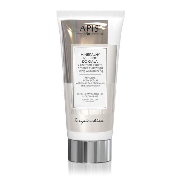 Apis Inspiration Mineralny Peeling do Ciała z Czarnym Błotem z Morza Martwego i Lawą Wulkaniczną dla każdego Rodzaju Skóry 200ml