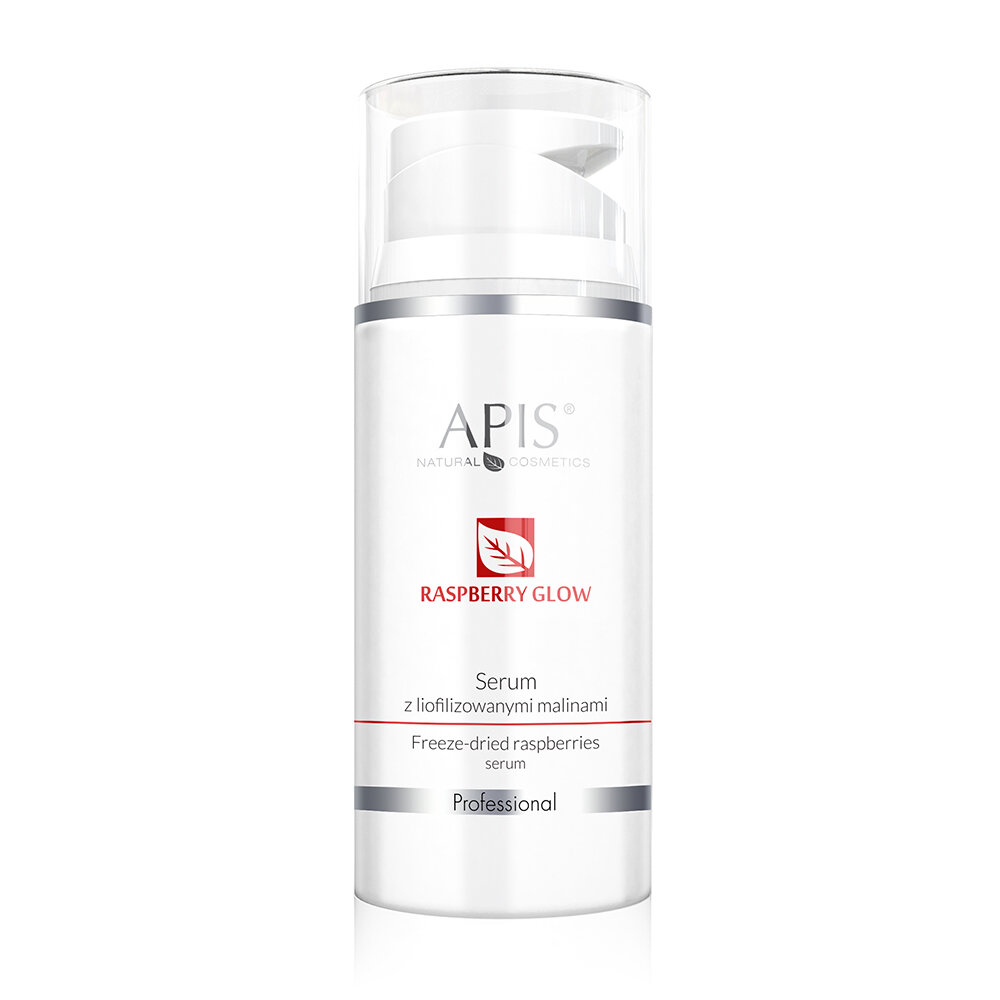 Apis Professional Raspberry Glow Serum z Liofilizowanymi Malinami dla każdego Rodzaju Skóry 100ml