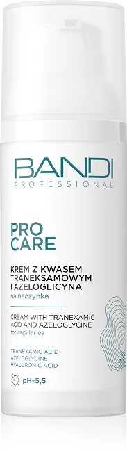 Bandi Professional Pro Care Krem z Kwasem Traneksamowym i Azeloglicyną dla Skóry Naczynkowej 50ml