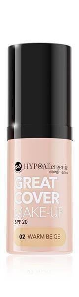 Bell HypoAllergenic Great Cover Make-Up SPF20 Hypoalergiczny Intensywnie Kryjący Podkład w Musie 02 Warm Beige 20g