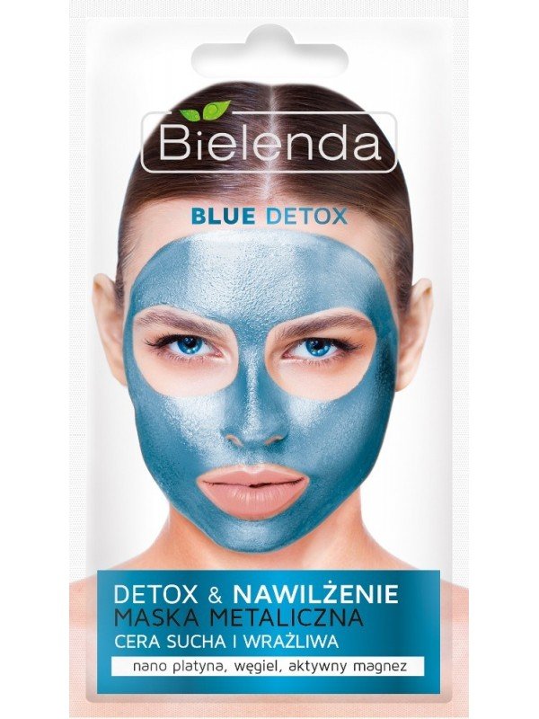 Bielenda Blue Detox Detoksykująca Maska Metaliczna dla Cery Suchej i Wrażliwej 8g