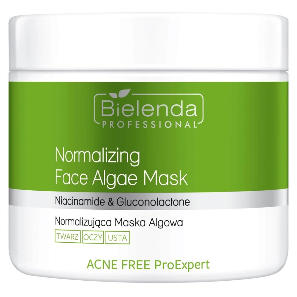 Bielenda Professional Acne Free ProExpert Normalizująca Maska ​​Algowa z Niacynamidem i Glukonolaktonem 160g