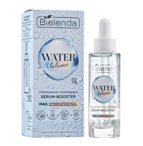 Bielenda Water Balance Intensywnie Nawilżające Serum-Booster do Twarzy dla Skóry Suchej Vegan 30g