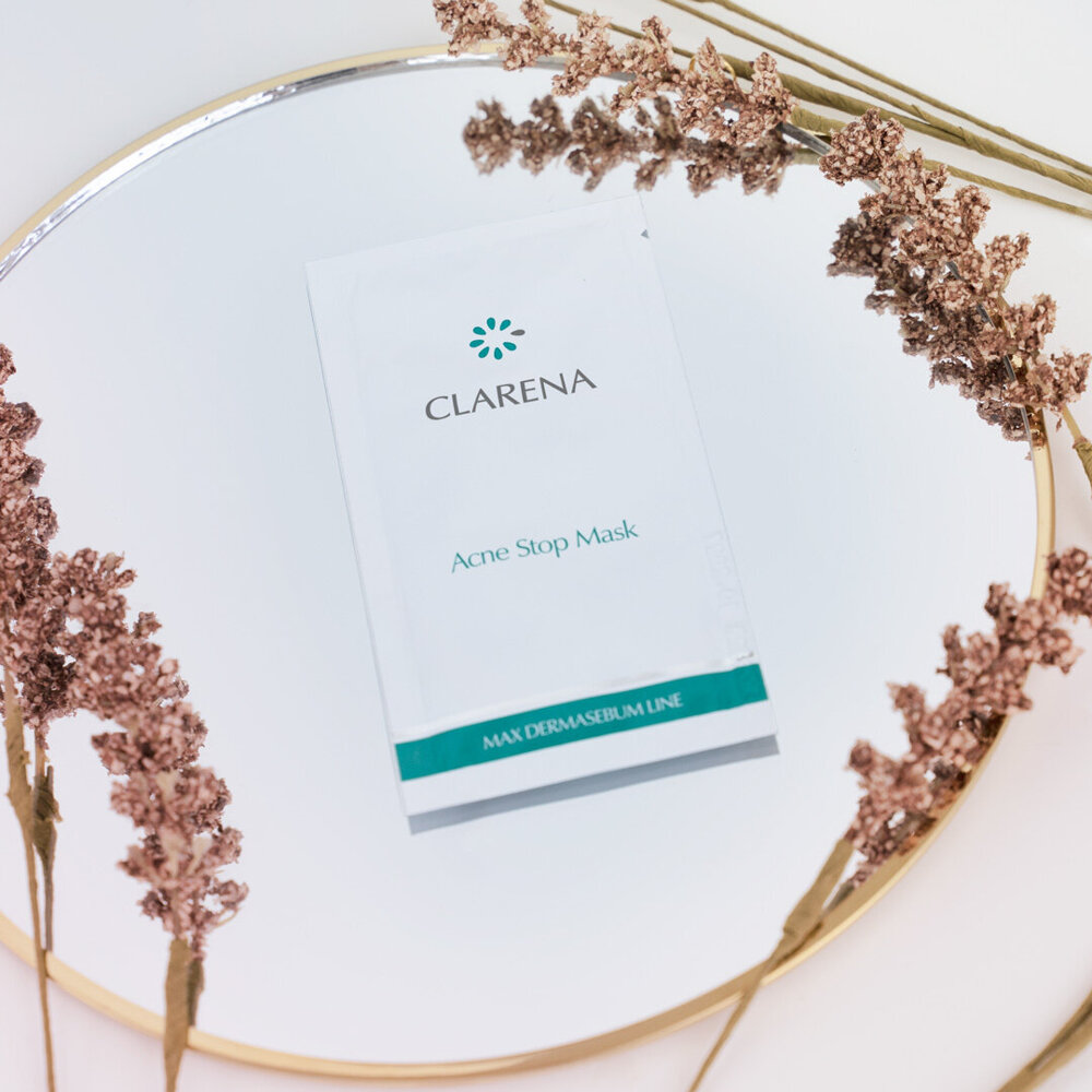 Clarena Acne Stop Mask Maska Głęboko Oczyszczająca dla Skóry Tłustej Trądzikowej i Mieszanej 5ml