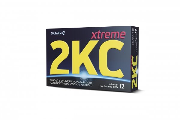 Colfarm 2 KC Xtreme Suplement Diety Wspomagający Walkę Objawów Kaca 6 Tabletek