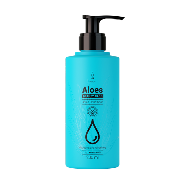 DuoLife Aloes Liquid Oczyszczające i Odświeżające Mydło do Rąk w Płynie o Właściwościach Balsamu 200ml