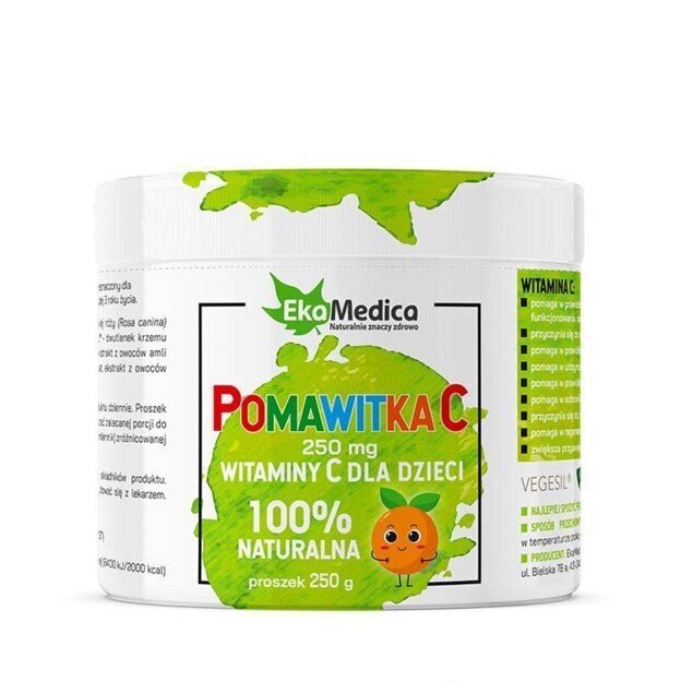 EkaMedica 100% Naturalna Witamina C dla Dzieci Pomawitka C w Proszku 250g