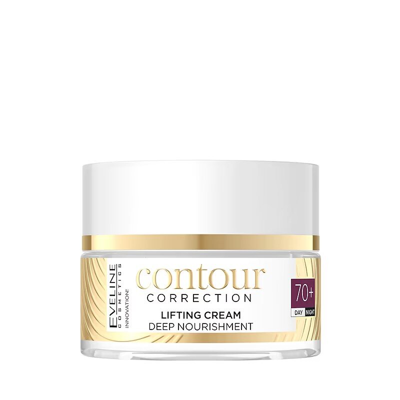 Eveline Contour Correction Liftingujący Krem Dogłębnie Odżywiający 70+na Dzień i na Noc 50ml