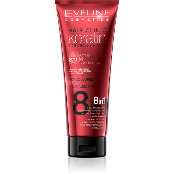 Eveline Keratin Colour & Repair Ochrona Koloru Balsam 8in1 250ml