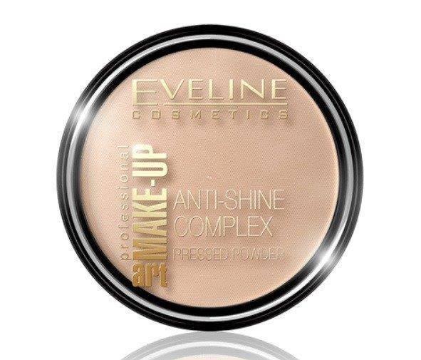 Eveline Make Up Art Anti-Shine Complex Puder Prasowany Nr 37 Warm Beige 14 g