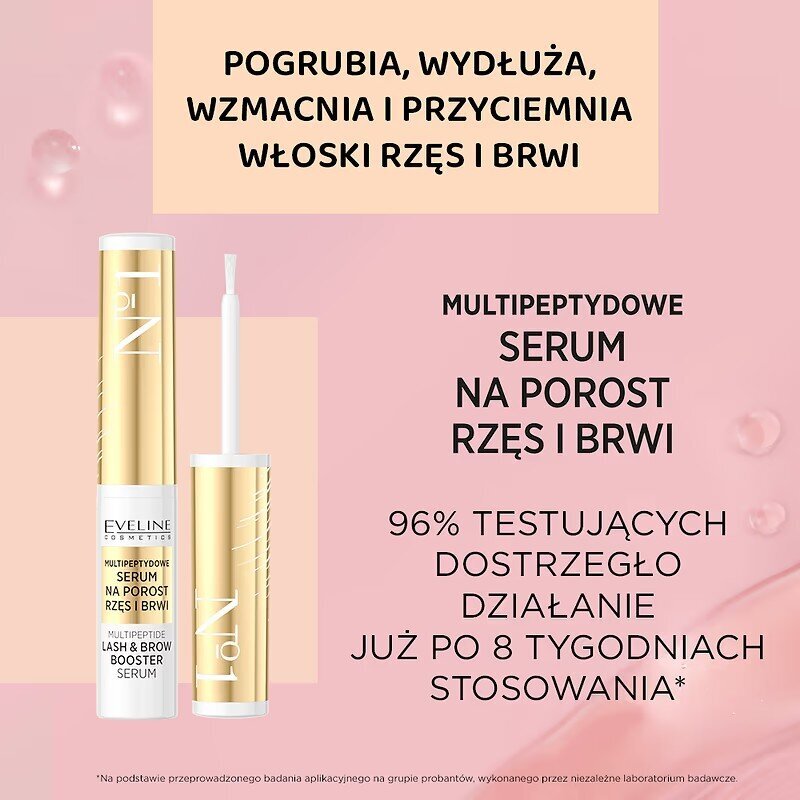 Eveline Multipeptydowe Serum na Porost Rzęs i Brwi 4ml