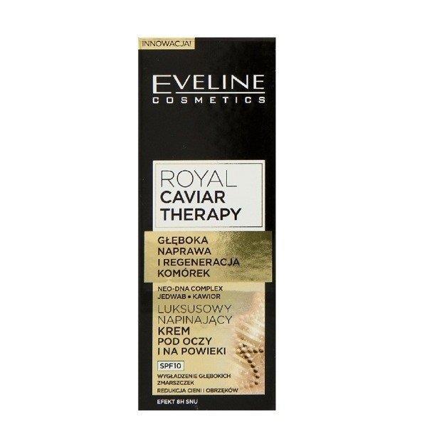 Eveline ROYAL CAVIAR THERAPY Luksusowy napinający krem pod oczy i na powieki przeciwzmarszczkowy 50+ 15ml