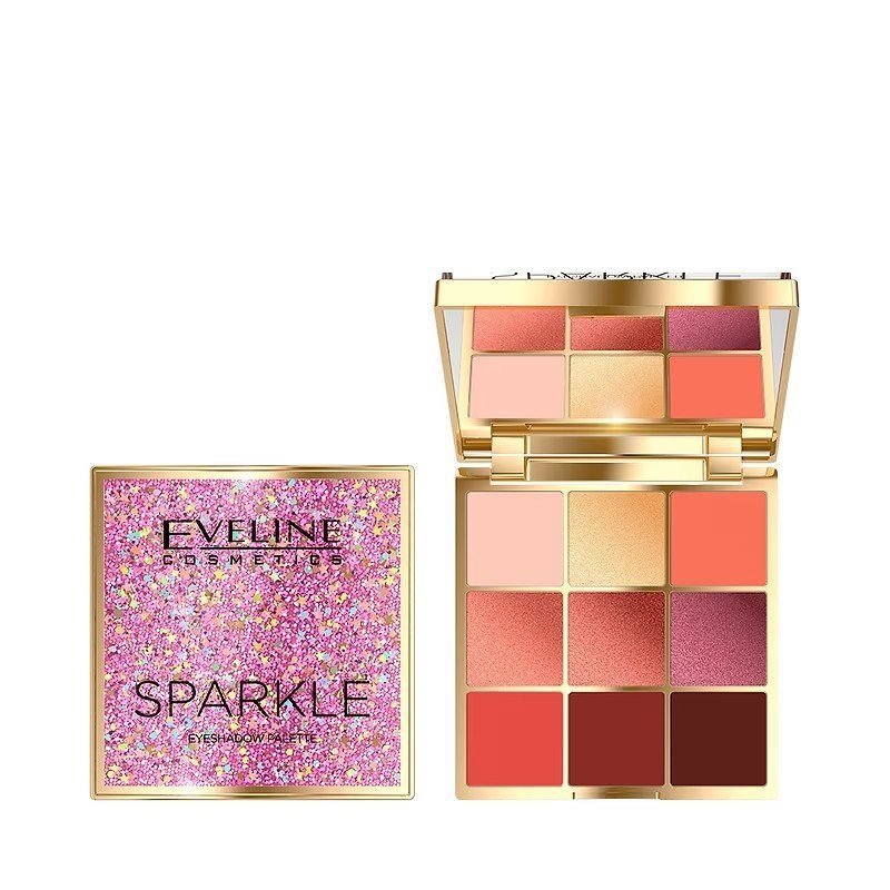 Eveline Sparkle Paleta 9 Cieni do Powiek 1 Sztuka