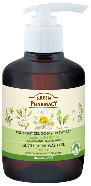 Green Pharmacy Delikatny Żel do Mycia Twarzy Zielona Herbata 270ml