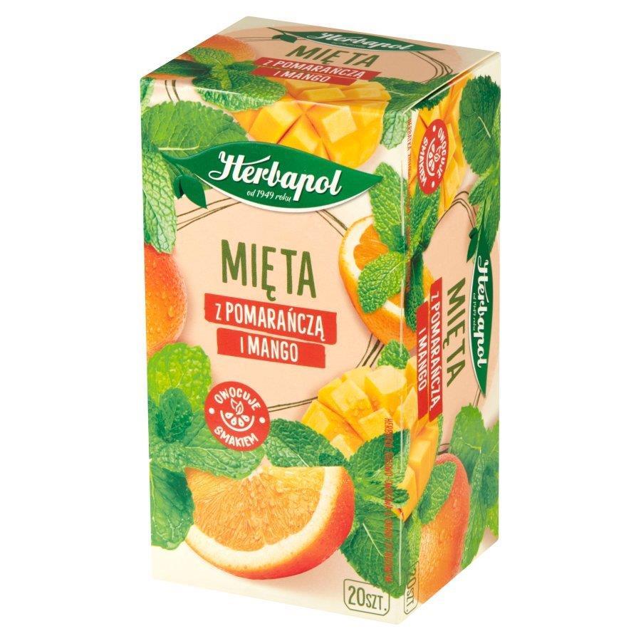 Herbapol Herbatka Ziołowo-Owocowa Mięta z Pomarańczą i Mango 20x1,5g