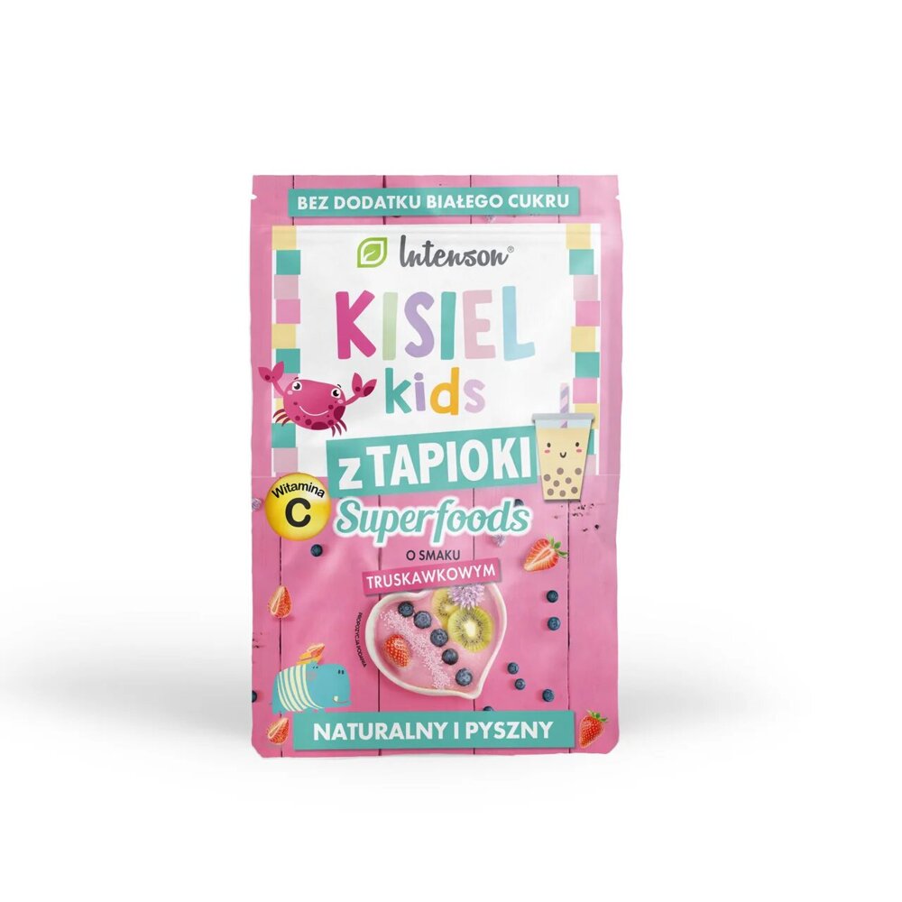 Intenson SuperFoods Kisiel Kids z Tapioki o Smaku Truskawkowym 30g