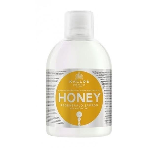 Kallos Honey Regenerujący Szampon z Ekstraktem z Miodu do Włosów Suchych i Zniszczonych 1000ml